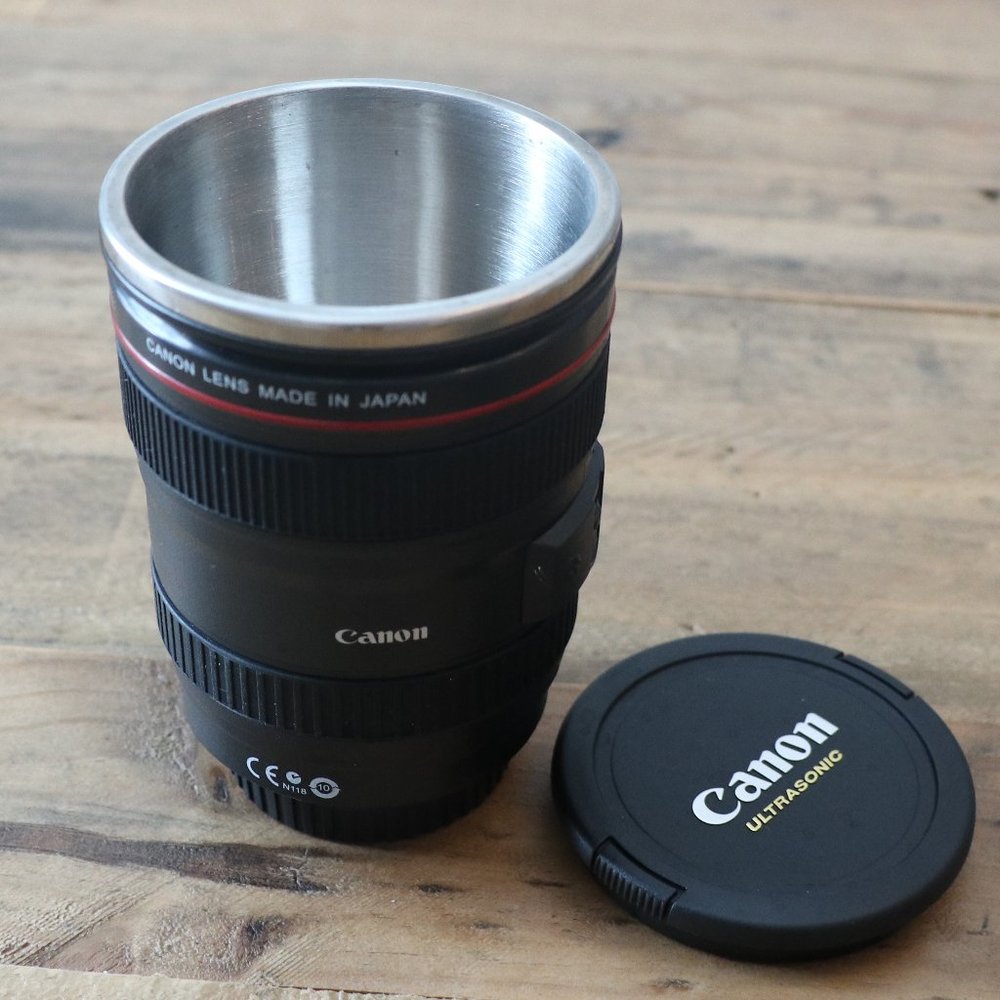 Canon Camera Lens Stainless Cup